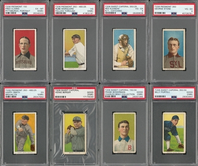 1909-11 T206 White Border PSA-Graded Collection (11 Different) Including Clarke and Marquard